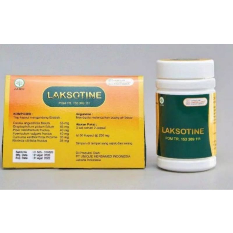

LAKSOTINE Herbal untuk Memperlancar Buang Air Besar Pencahar Ringan
