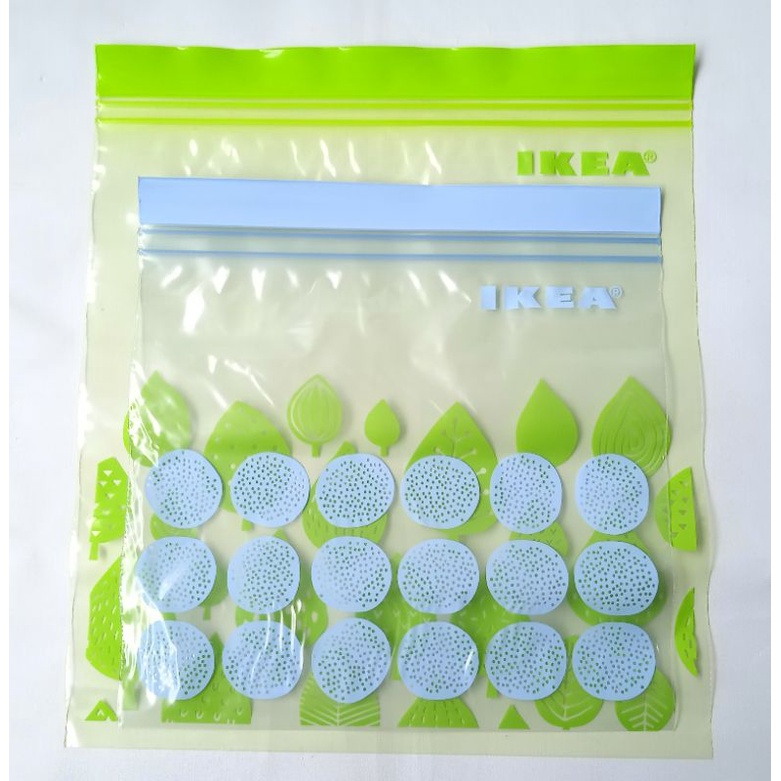 50pcs - plastik klip kantong penyimpanan pounch ziplock 2,5 &amp; 1,2 lt