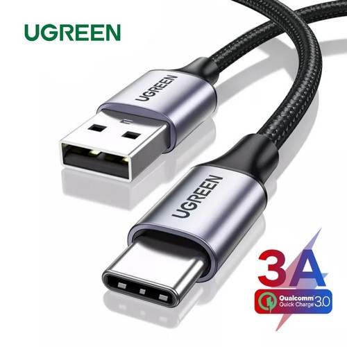 UGREEN Cable USB Type C Kabel Charger Pendek Powerbank Fast Charging 3A 25CM US288