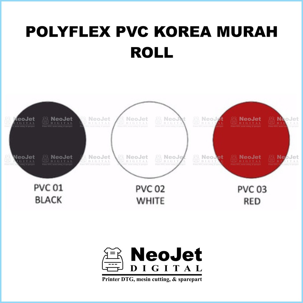 Polyflex PVC Korea Murah Sablon Digital Roll