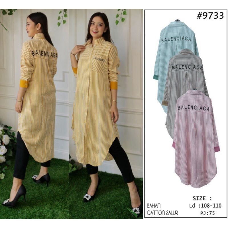 Tunik kemeja/Tunik Bangkok/tunik import balenciaga