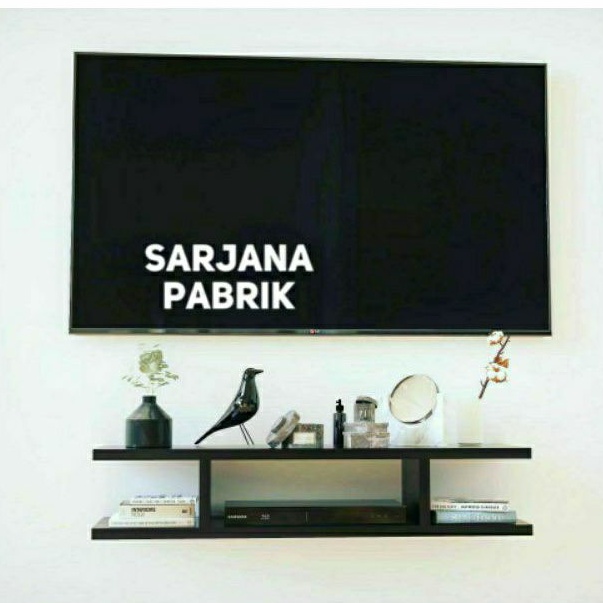 RAK TV MINIMALIS MODERN Gantung Murah Serbaguna Tempel Melayang Meja Hiasan Kamar Dekorasi Rumah RAK