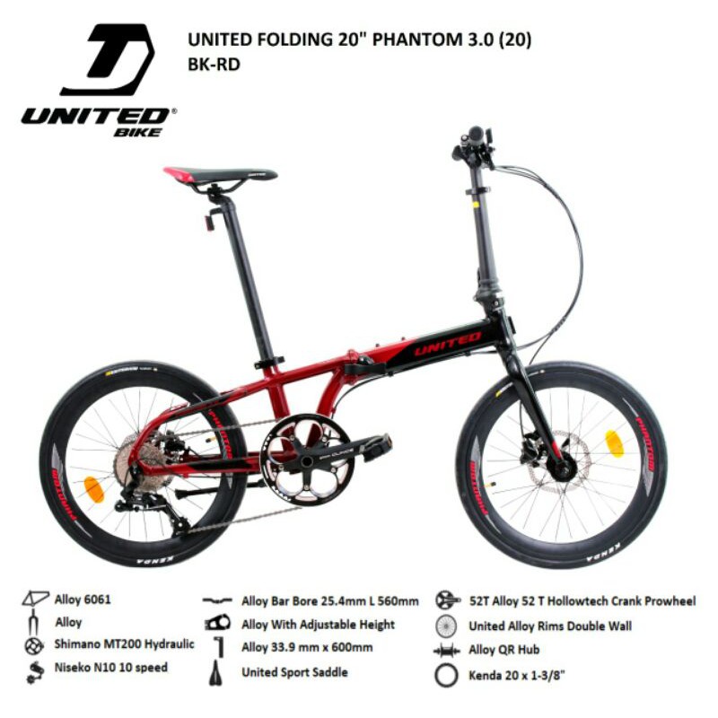 Sepeda Lipat United Phantom 3.0 20"