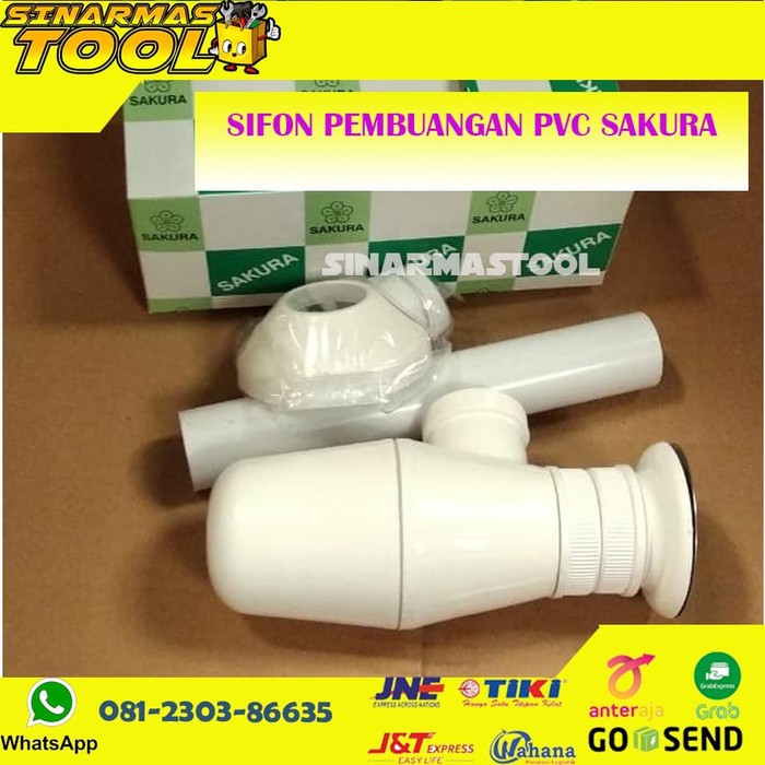 SIFON PEMBUANGAN WASTAFEL PVC SAKURA