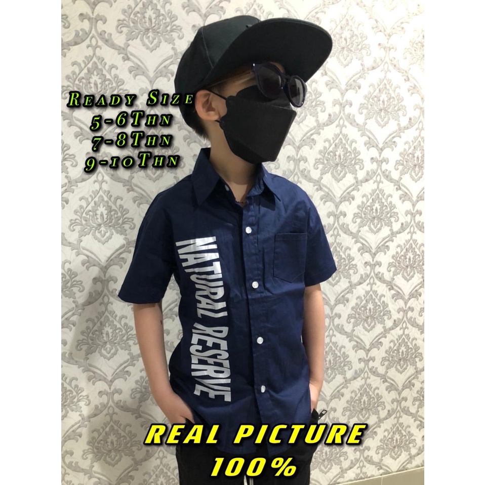 Daniela_Colection / kemeja NATURAL / kemeja anak laki laki / baju kemeja anak laki laki / Kemeja ana