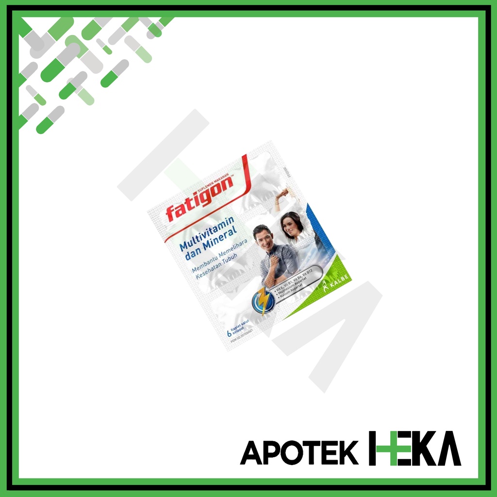 Fatigon Multivitamin dan Mineral Strip isi 6 Kaplet (SEMARANG)