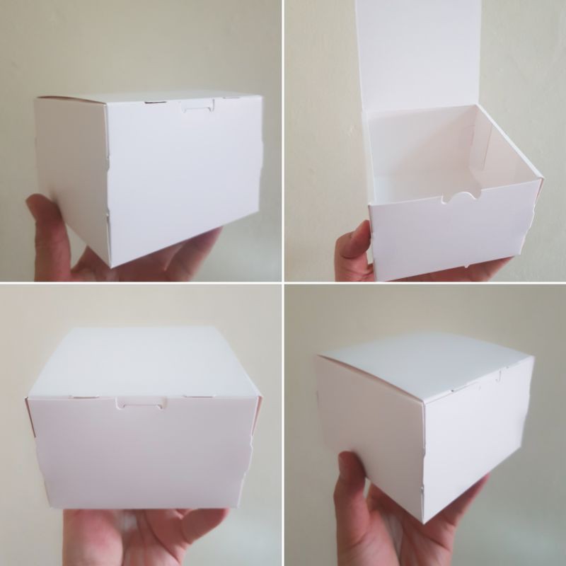 

Dus uk 10x10x6 putih softbox kue ( 1 pack isi 10 pcs dus )