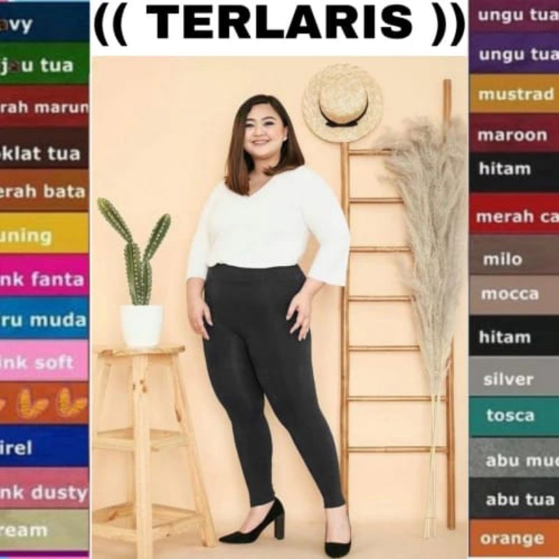 Legging Panjang Spandek Premium Standar dan Jumbo /Legging Bahan Kaos/ Legging Wanita Dewasa