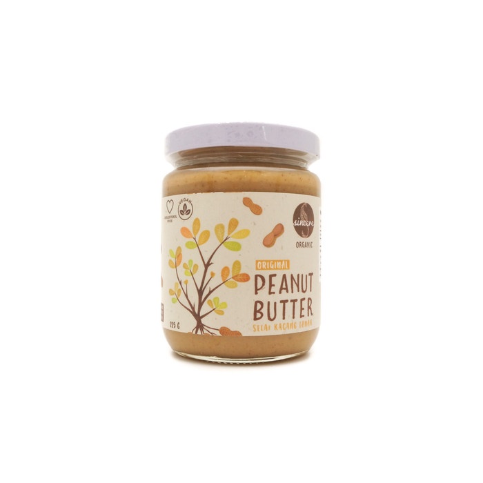 

SELAI- SINCERE ORGANIC PEANUT BUTTER UNSWEETENED 225G -SELAI.
