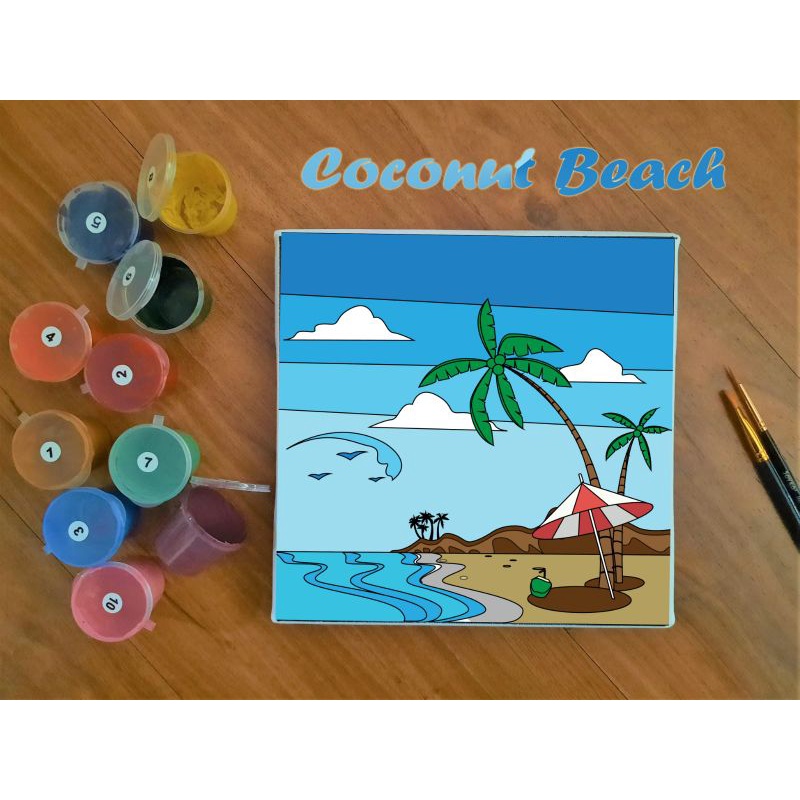 

Paint by Number Coconut Beach
