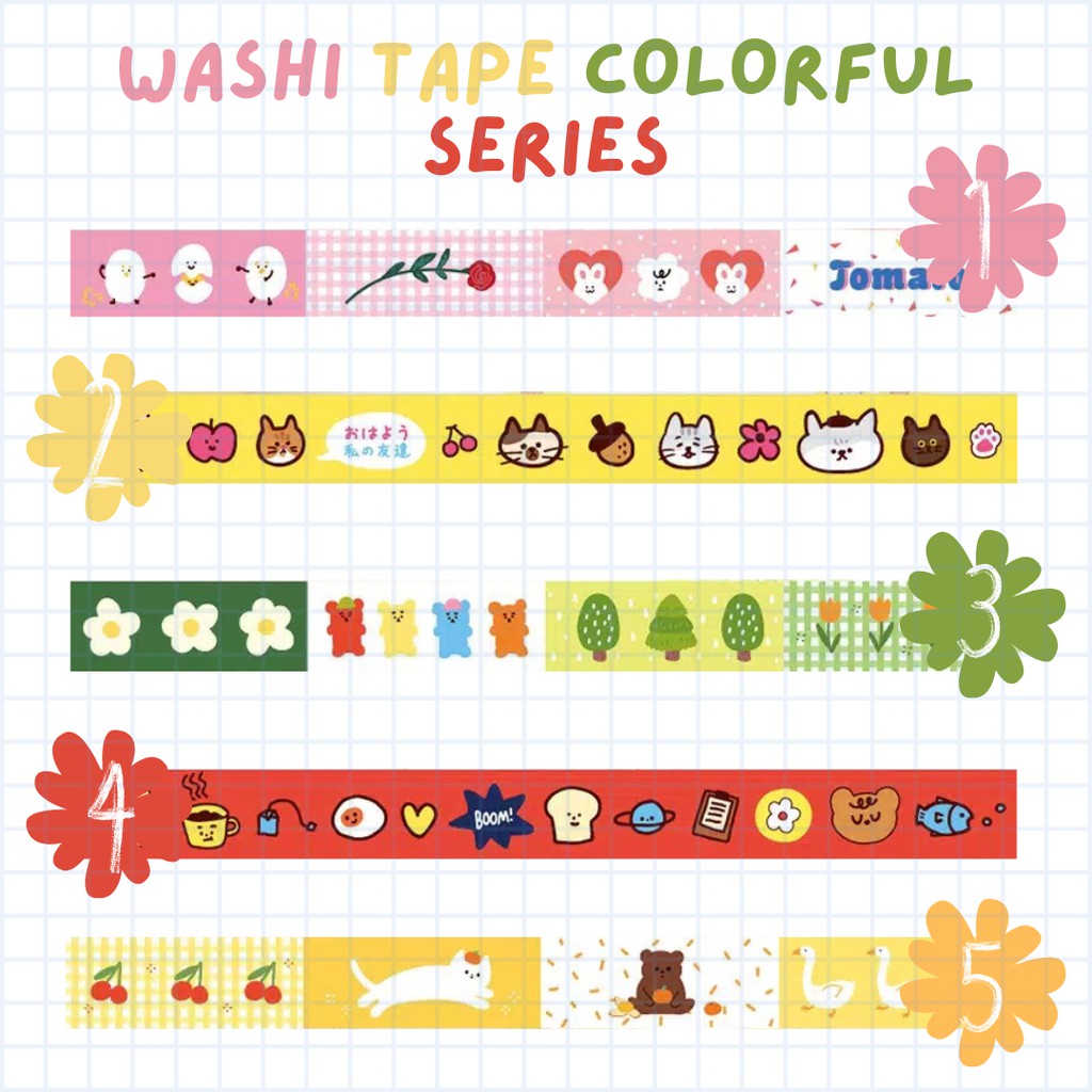 

Washi Tape Colorful Series