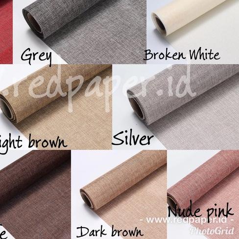 

☑ Kertas Bunga Roll/Color jute roll/kain jute/wrapping paper/kertas buket bunga grosir ☼