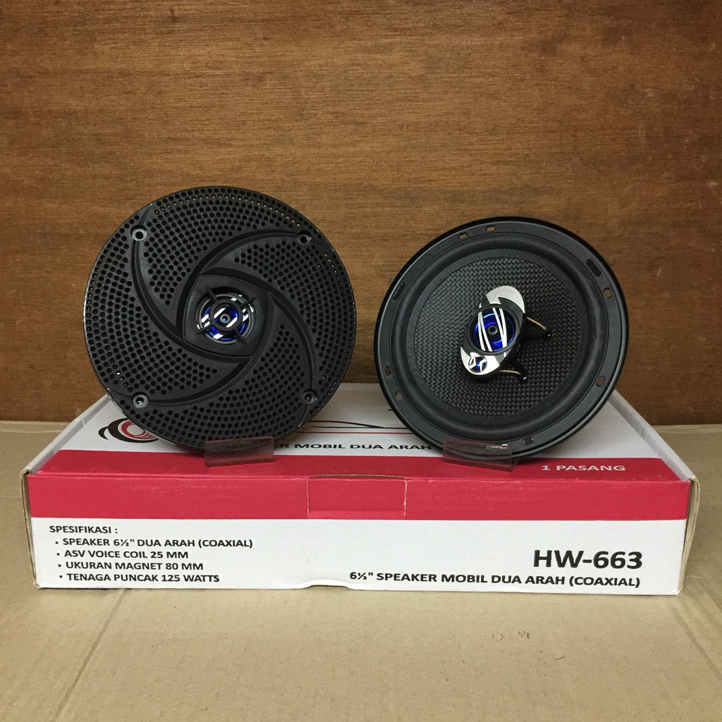 Coaxial Hollywood 6.5 inch - Speaker Twitter Pintu Mobil Universal