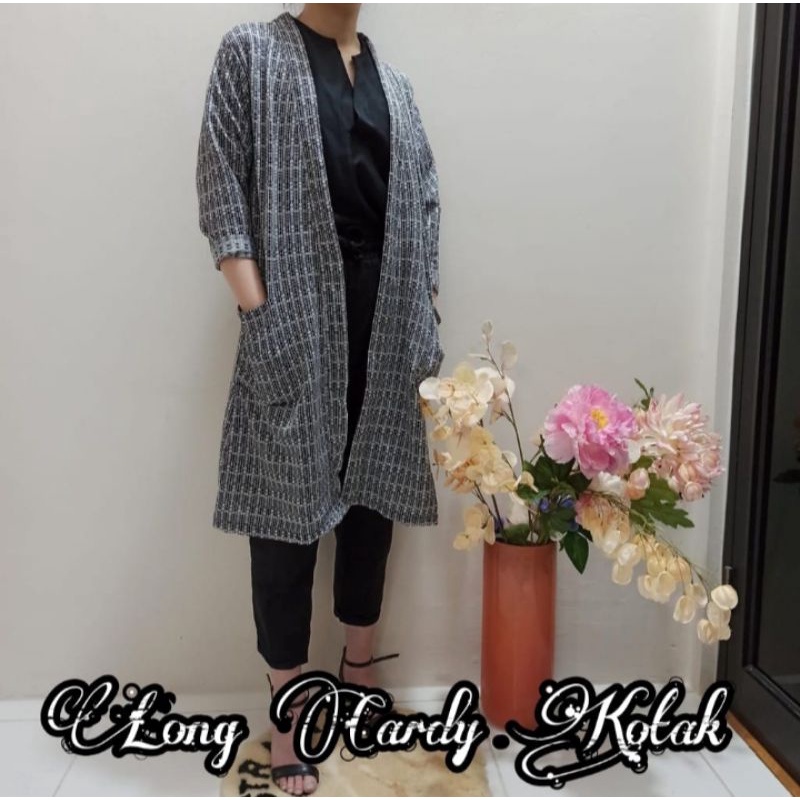 LONG CARDI CARDIGAN RAJUT SAKU PREMIUM