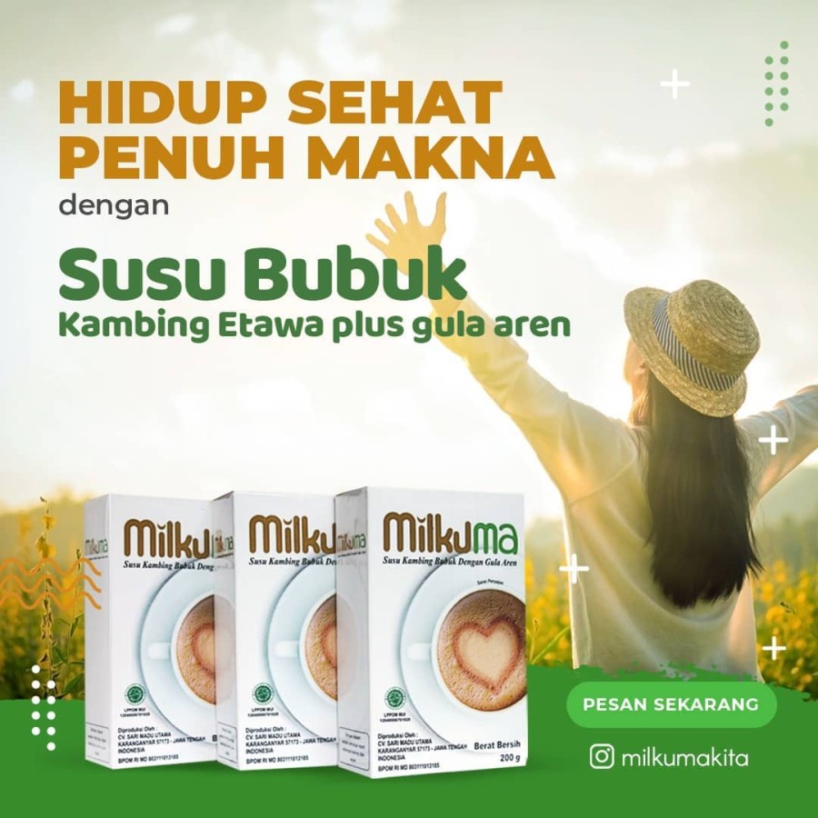 

Milkuma Susu Kambing Plus Gula Aren Bubuk 200 gr