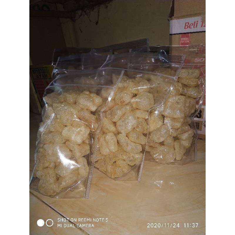 

krupuk kulit sapi 80 gr ( asin + gurih )