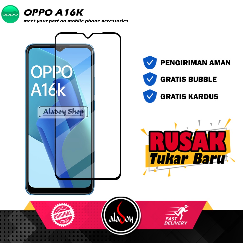 Tempered Glass Oppo A16K Anti Gores Layar Screen Protector