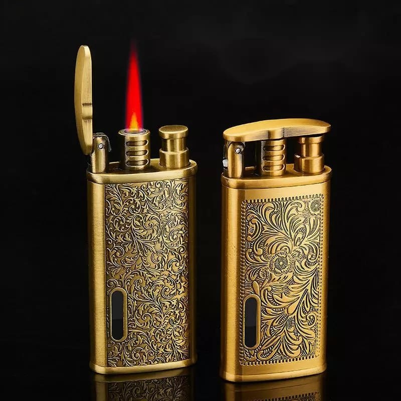 KOREK API BARA PEMANTIK API WINDPROOF UNIK TORCH LIGHTER DESAIN MOTIF BATIK UNIK BR20