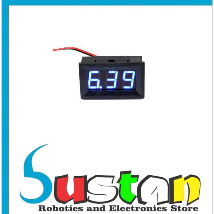 Blue Dc 4.0-30V Led Panel Digital Display Voltage Meter Voltmeter Bust4N7 Kualitas Baik