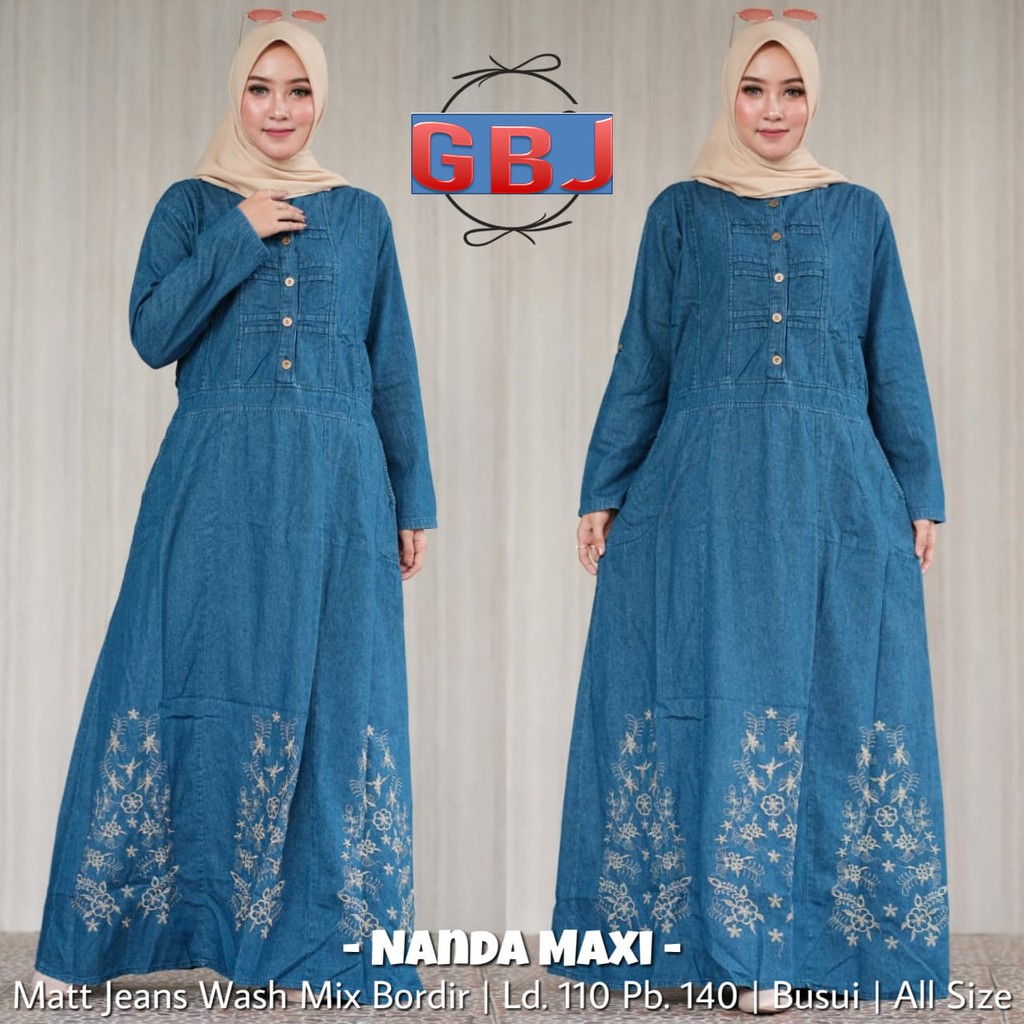 AERO MAXY JEANS ORIGINAL NANDA MAXI JEASN GBM