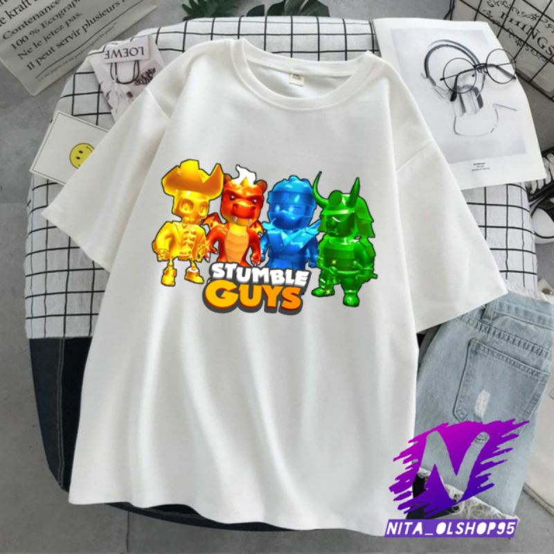 baju stumble guys kaos anak stumble guys skin spesial