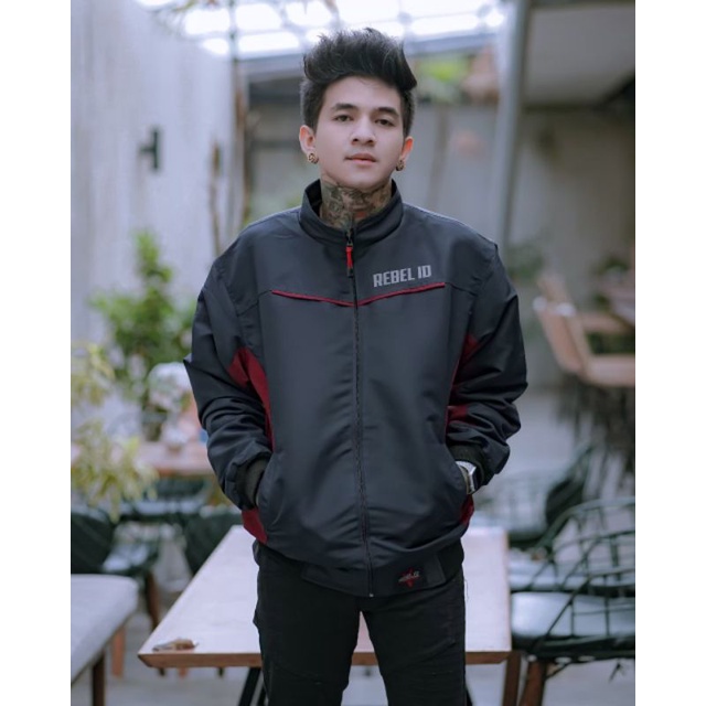 jaket motor racing parasut waterproof