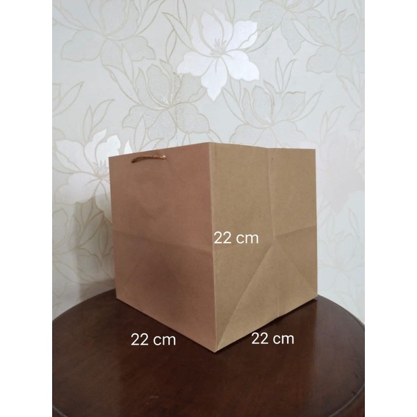 

paper bag dus nas 22 x 22 x 22 TEBAL tas kotak paperbag