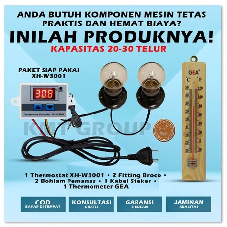 Paket Siap Pakai PSPXH2FThermometerGEA Mesin Tetas Penetas