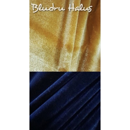 Kain Suede Bludru Stretch Kabulon Velvet Melar Polos Meteran