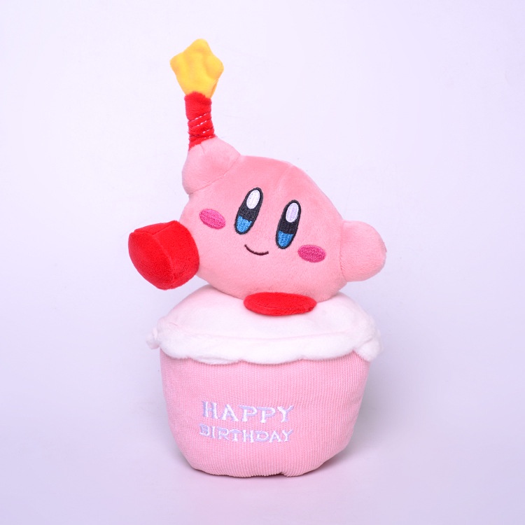 Kue Ulang Tahun Bentuk Sanriod Star Kirby Melody Kuromi Bahan Plush Dengan Lilin