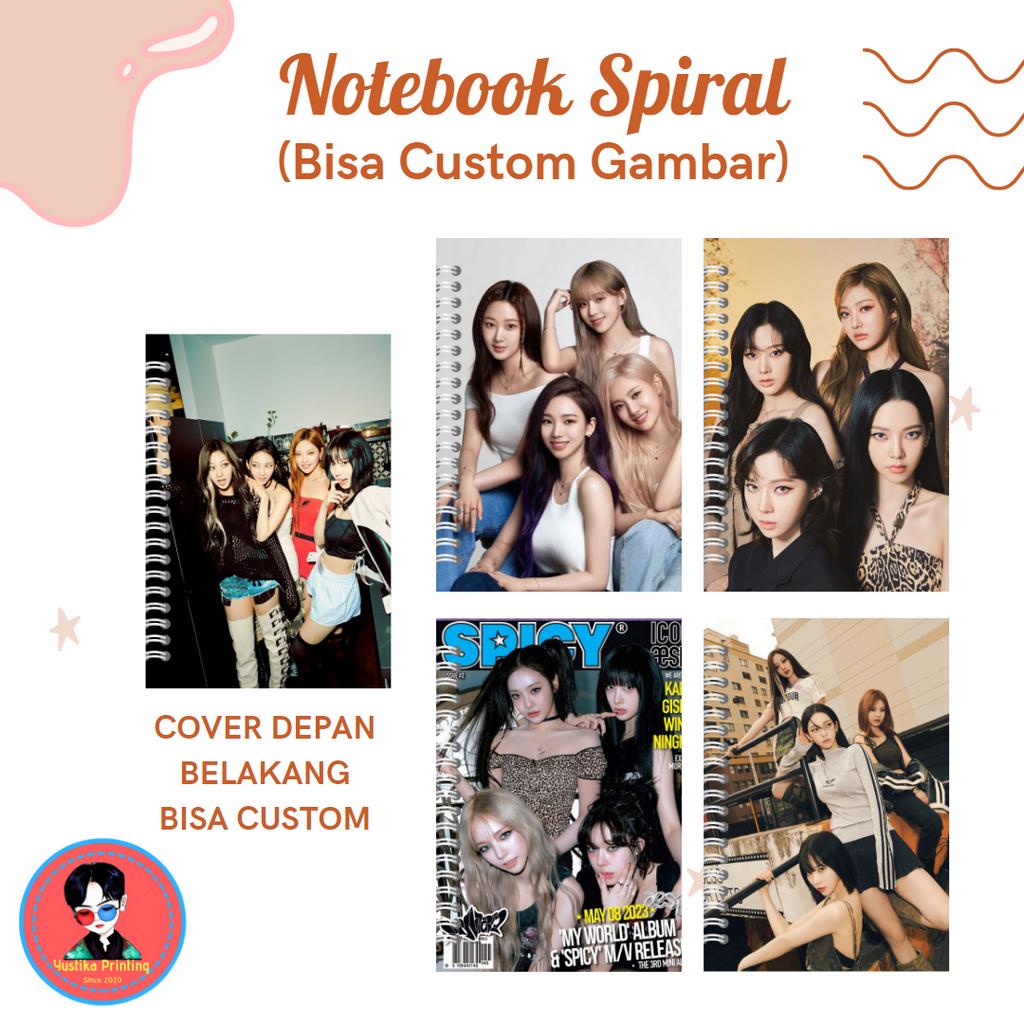 

notebook spiral aespa kpop - bisa request gambar lain