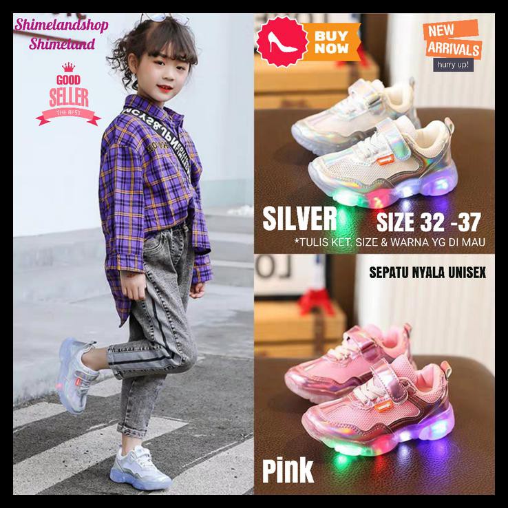 Sepatu Anak Nyala Led Hadiah Kado Sneakers