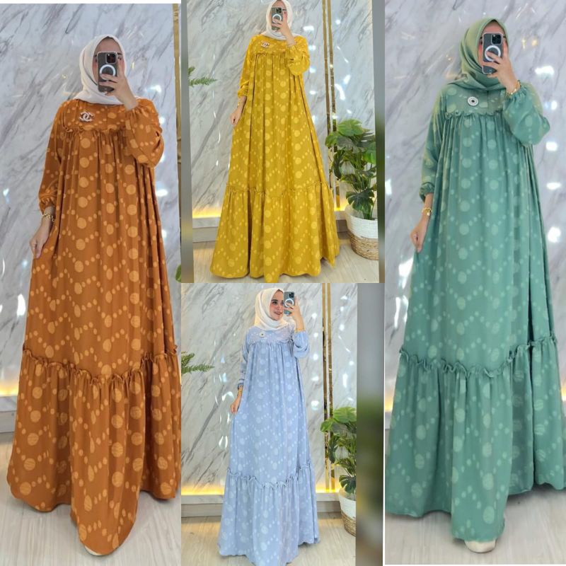 dress muslim/gamis syari/gamis terbaru Kalila (dress only)