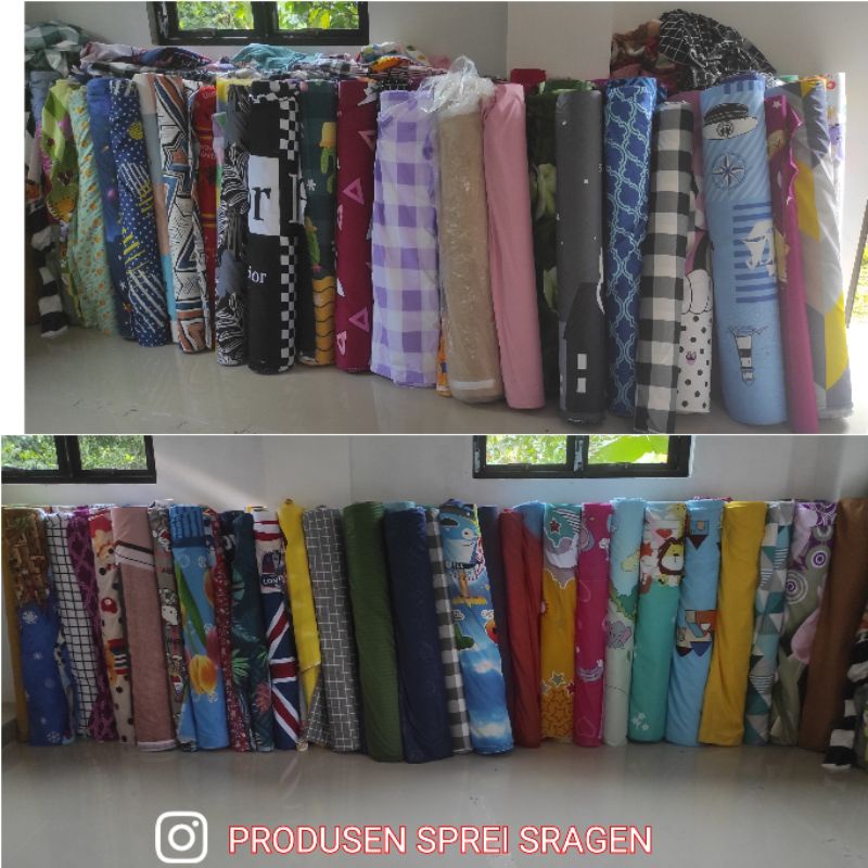 BAHAN /KAIN SPREI motif abstrak