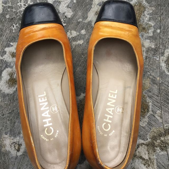 Sepatu chanel size 37 authentic second preloved bekas vintage