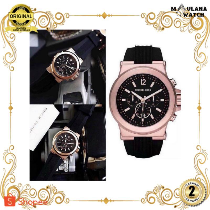 JAM TANGAN PRIA WANITA | RANTAI | KULIT | KARET | MURAH | WANITA ORIGINAL [MICHAEL KORS DYLAN MK8184
