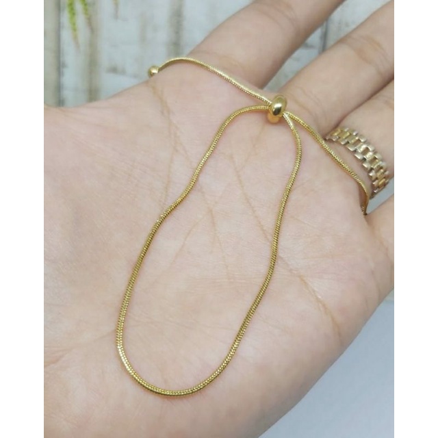 gelang viral/gelang titanium asli/gelang serut wanita