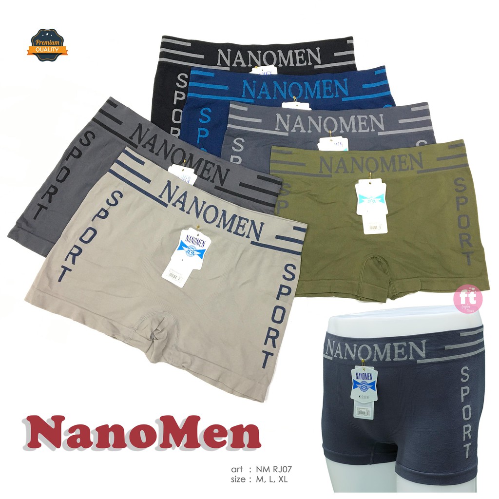 NANOMEN | Celana Dalam Boxer Pria / BAHAN RAJUT SEAMLESS / art NM RJ0X