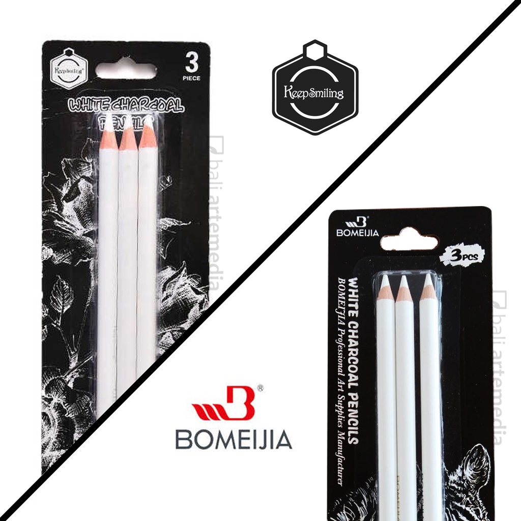 

Bomeijia / Keep Smiling White Charcoal Pencil Set of 3