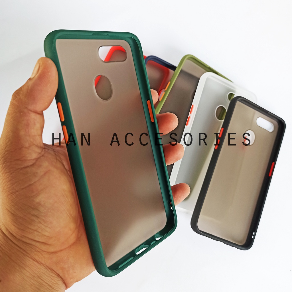 (PAKET HEMAT) Case Fuze Dove + Temperred Glass OPPO A3S/A5S/A7/F9/A11K/A12/A15/A31/A52/A72/A92/A53 2020 Hardcase / Matte Colour / Case Candy