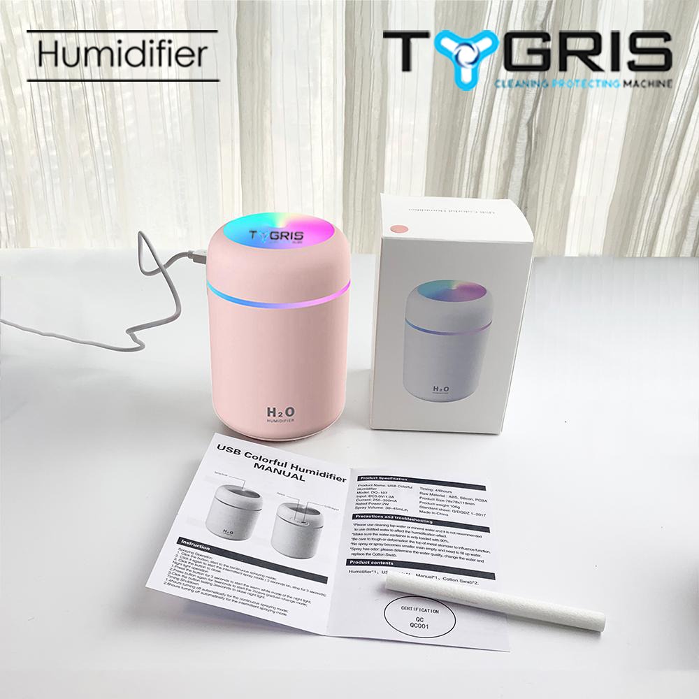 TYGRIS HUMIDIFIER DIFFUSER + FREE 1 LITER REFILL 1L DESINFEKTAN HUMIDIFIER GREEN TEA