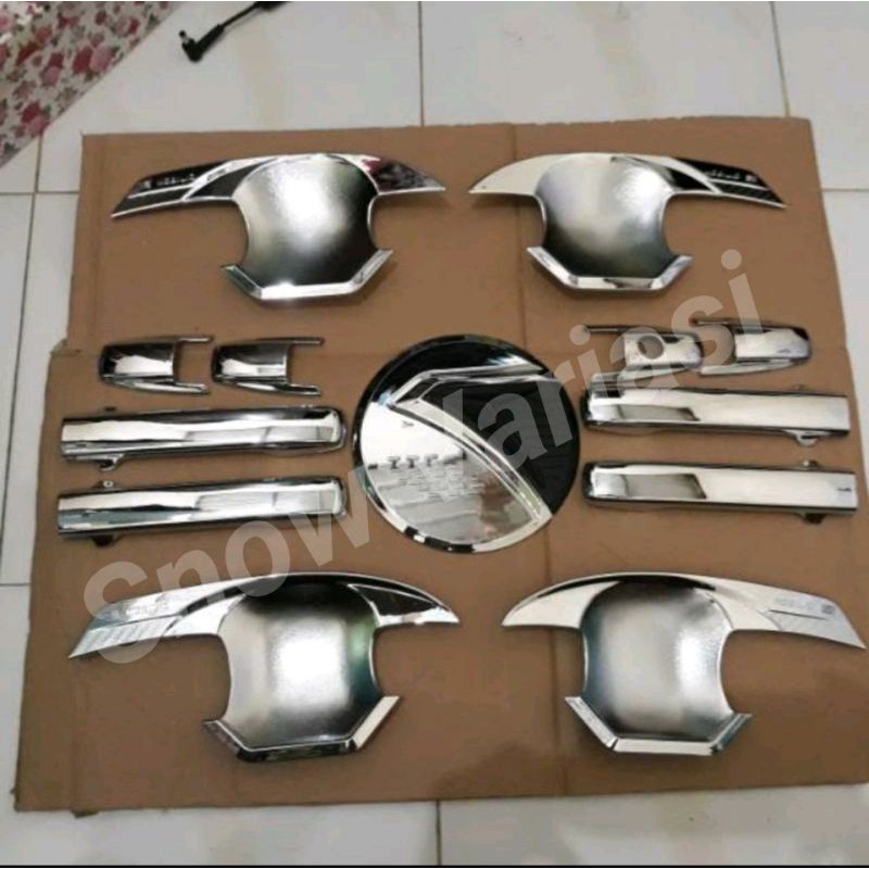 Paket outer handle tank cover mobilio RS chrome jsl