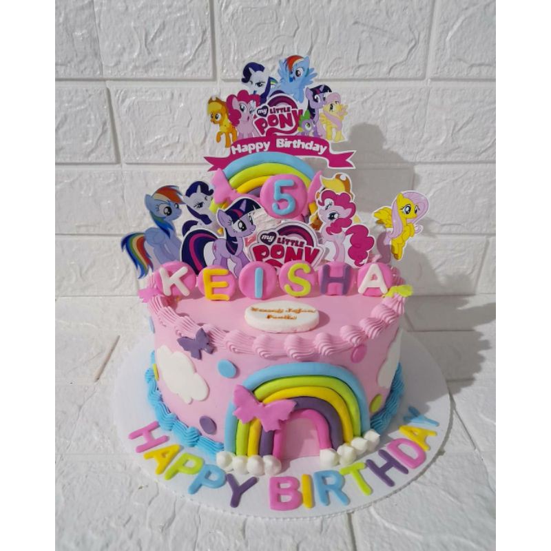 

Kue ulang tahun karakter anak little pony unicorn