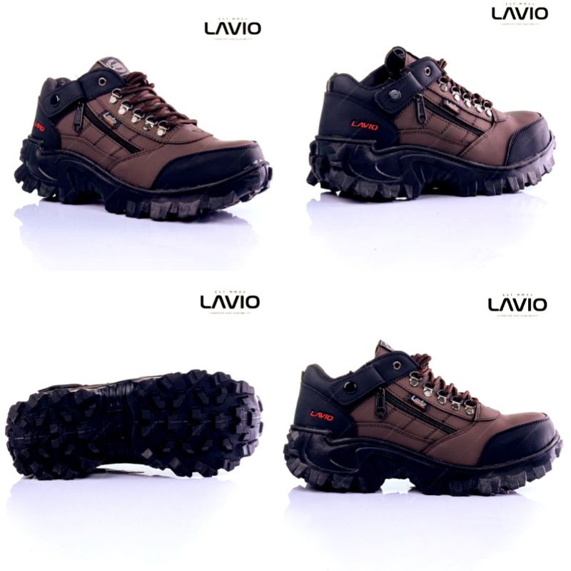 Sepatu Safety Ujung Besi Pria Kerja Proyek Lapangan Original Lavio E95 Septi Cowok Keren Sefty Gaya Outdoor