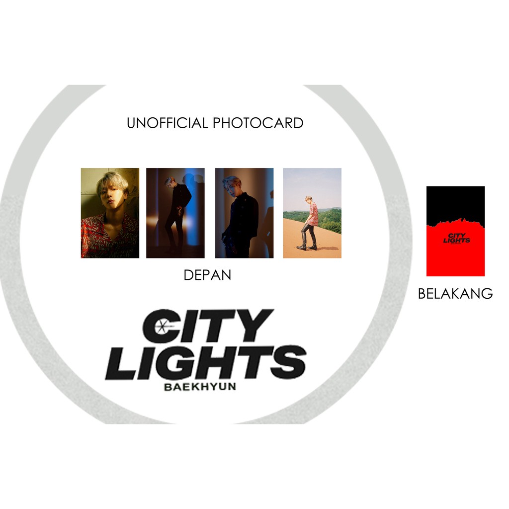 [ READY STOCK ] EXO BAEKHYUN CITY LIGHTS UNOFFICIAL PHOTOCARD