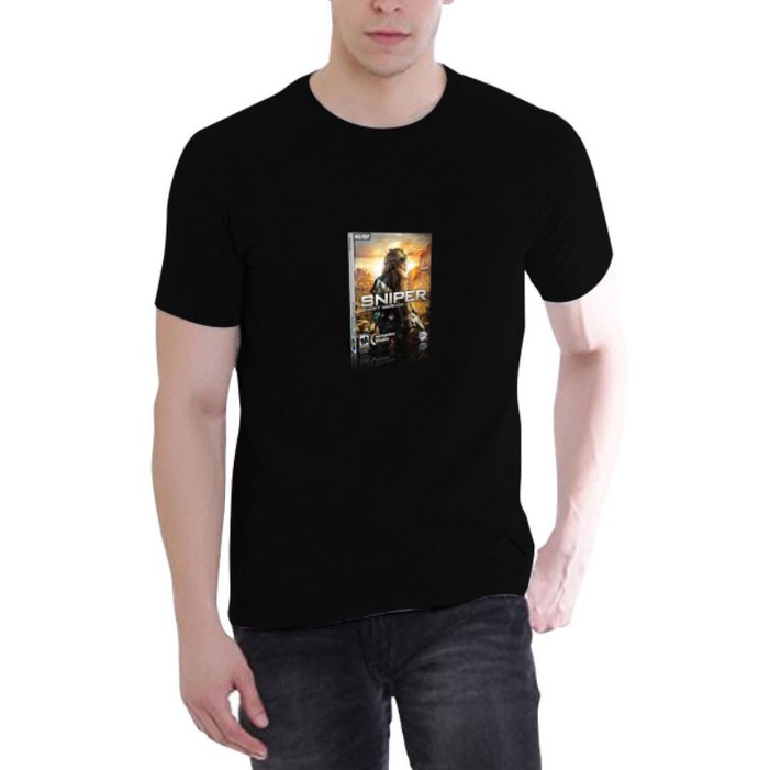 Kaos Pria Distro DTF SNIPER DVD Kaos Oblong Lengan Pendek Motif Baru