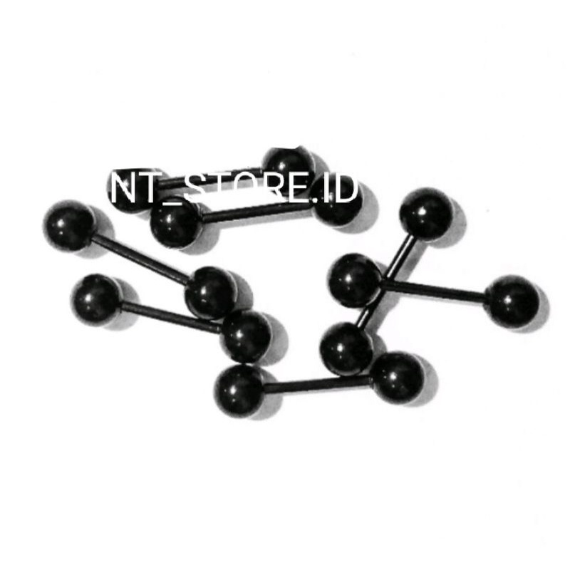 Tindik lidah/ tindik lidah titanium/ tindik lidah hitam