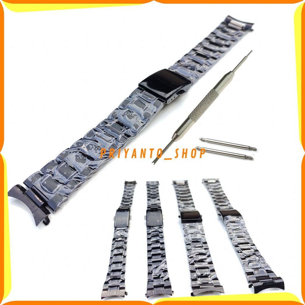 BEST SELER STRAP TALI JAM TANGAN RANTAI STAINLESS STEEL 14 16 18 20 22MM FREE PEN MODEL KUPING