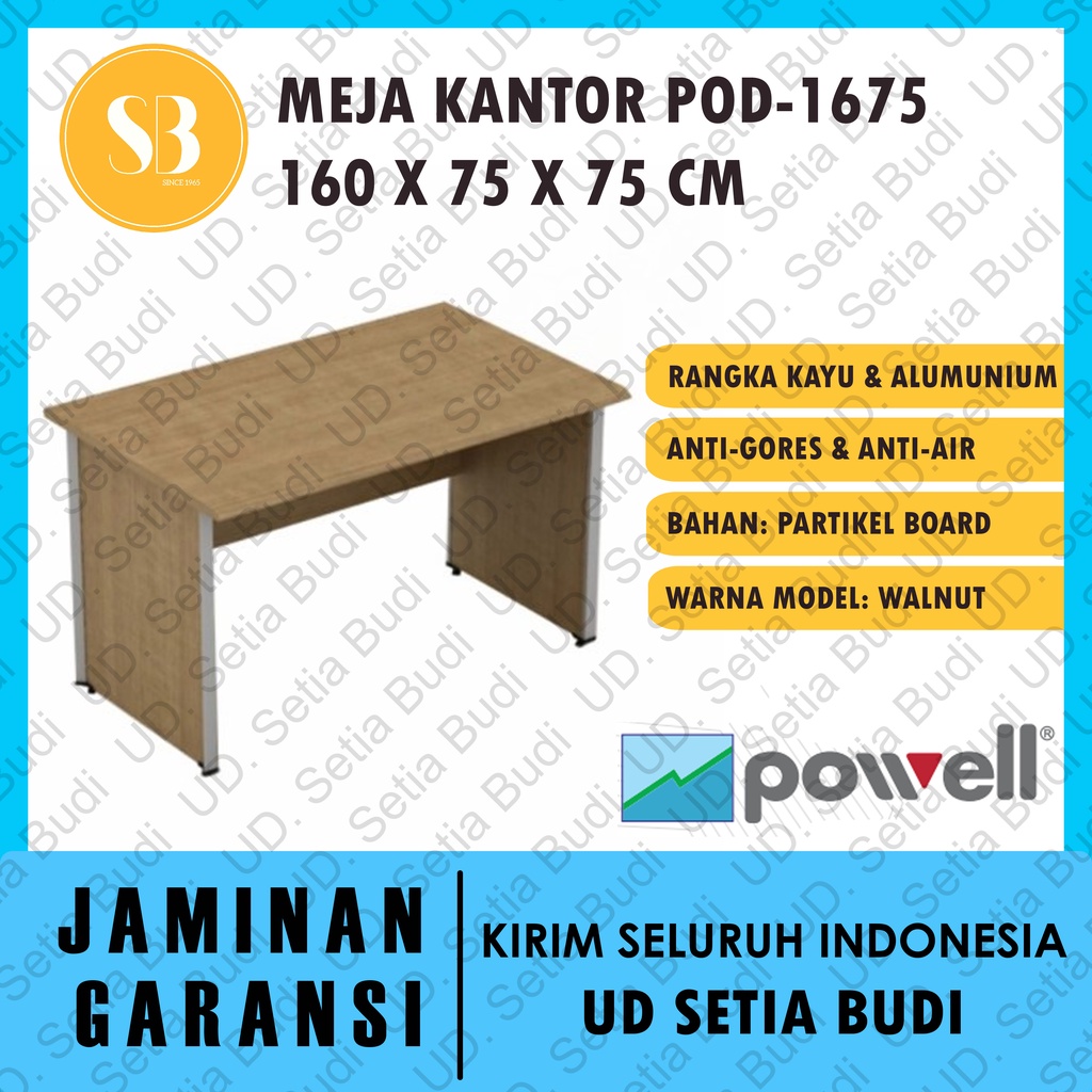 Meja Kantor / Kerja Powell One POD 1675