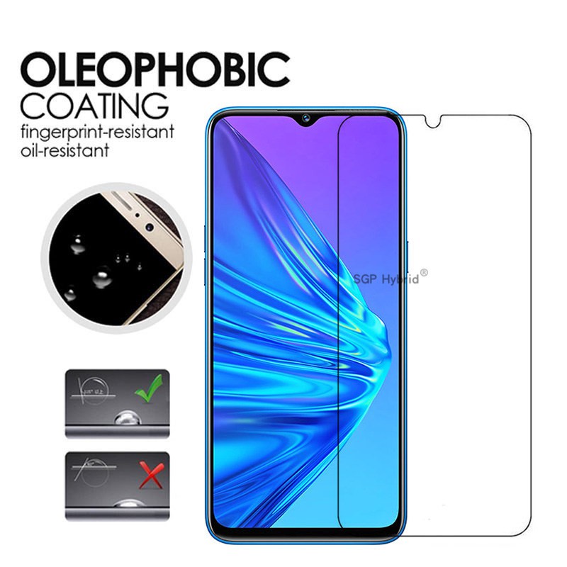 PAKET Tempered Glass Layar Clear Realme 5 Free Antigores Tepered Glass Camera Back Lens